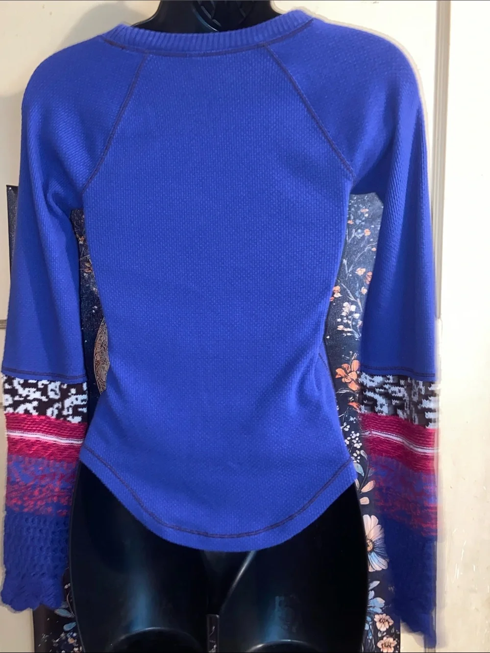 FP IN THE MIX WAFFLE SWEATER Thermal Top SUPER NO A PURPLE